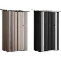3ft x 2ft Metal Garden Storage Shed with Lockable Door - 2 Colours!