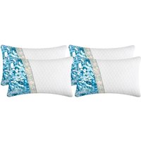 4-Pack Cooling Gel Shredded Memory Foam Pillows