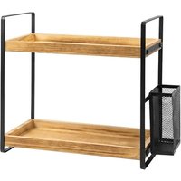 Levede 2-Tier Organiser with Side Basket - 2 Colours!