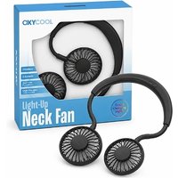 Oxycool Portable Neck Fan with Lights - 2 Colours!