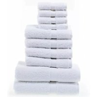 10-Piece Soft Egyptian Cotton Towel Set - 8 Colours