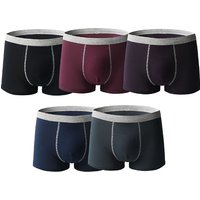 2 or 4-Pack Mens Cotton Boxer Shorts - 2 Styles, 6 Colours, 5 Sizes