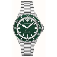 Men's Emporio Armani Green Dial Automatic Watch - AR60080