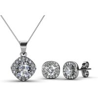 Maia Pendant & Earrings Gift Set - Encrusted with Swarovski Crystals!