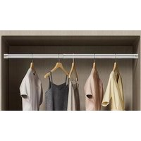 Adjustable Stainless Steel Clothes Hanging Rail - 3 Sizes