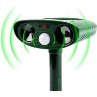 Solar-Powered Ultrasonic Infrared Animal Repeller - Buy 1, 2 or 4!