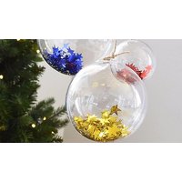 5 or 10-Pack DIY Christmas Party Baubles - 2 Sizes