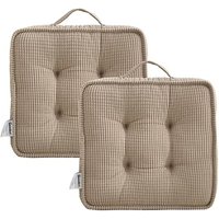 Set of 2 or 4 Chair Cushions - 5 Colours