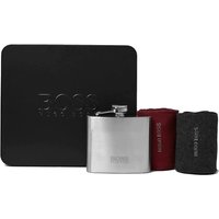 Hugo Boss Gift Set - 2 Pairs of Socks & Hip Flask