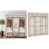 Space Saver Fabric Portable Wardrobe - 4 Colours
