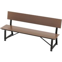 Garden Bench with Weather-Resistant Backrest & Seat
