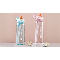 Water Bottle with 7 Fruit-Infused Flavour Pods - 11 Colours & 2 Sizes