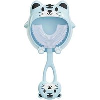 Children's U-Shaped Toothbrush & Holder - 3 Colours