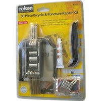 Rolson 30-piece Bicycle Tool and Puncture Repair Kit