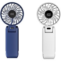 100-Speed Handheld Foldable Fan with Strap - 2 Colours!
