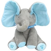 Peek-A-Boo Interactive Singing Elephant Plush Toy - 2 Colours