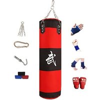 Unfilled Punching Bag with Training Gloves - 2 Sizes!