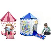 Foldable Kids Tent Playhouse - Pink or Blue