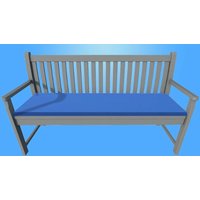 2 or 3 Seater Garden Bench Cushion Pad - 8 Colours