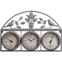 Garden Ornate Weather Station Clock! - 3 Colours