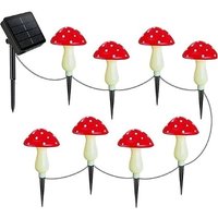 8-Pack of Enchanted Mushroom Solar Lights