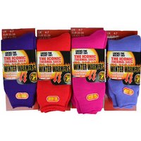 3 Pairs 2.4 TOG Thick Winter Warmer Socks - 2 Colours & 2 Sizes