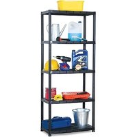 3, 4 or 5-Tier Heavy-Duty Plastic Racking Shelf