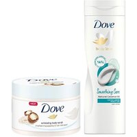 Dove Body Scrub & Body Lotion Bundle
