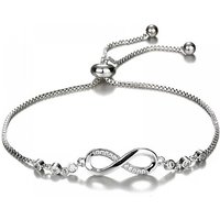 Infinity Crystal Bracelet with Adjustable Strap - 3 Colours