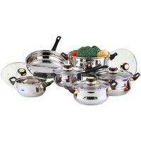 Stainless Steel Pot & Pan Set - 12 Pieces!