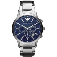 Emporio Armani AR2448 Men's Watch - Silver Strap With Blue Dial