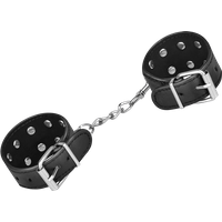 Nieten-Handfesseln in Leder-Optik