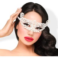 Venezianische Maske in weiß