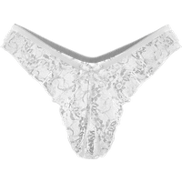 Ouvert-Slip mit floraler Spitze