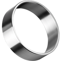 Sehr breiter Edelstahl-Penisring, 4,5 cm