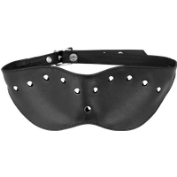 Leder-Augenmaske mit Flachnieten
