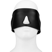 Blickdichte Leder-Maske mit Schnürung