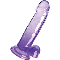 King Cock Clear - 7" Cock With Balls, 20,3 cm