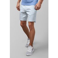 Enorsia Mens White Regular fit Zip Pocket Jersey Short - UK XXL