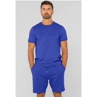 Enorsia Men's Cotton T-shirt and Shorts men's T shirt in Blue