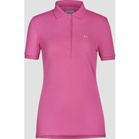 Enorsia Womens Rose Pink Short Sleeve Cotton Pique Polo - UK 18