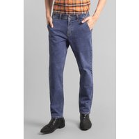 Enorsia Mens Mid Blue Elasticated Waist Straight fit Jeans - UK 40