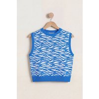 Enorsia Women's Ribbed Vest Top | in Blue | Size: 8