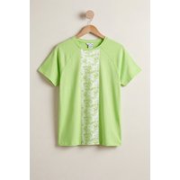 Enorsia Women's Cotton Short Sleeve T-Shirt | in Green | Size: 16