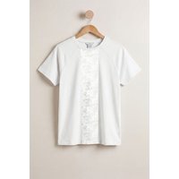 Enorsia Women's Cotton Short Sleeve T-Shirt | in White | Size: 16