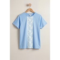 Enorsia Women's Cotton Short Sleeve T-Shirt | in Blue | Size: 14