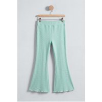 Enorsia Women's Women's High Waisted Flare Leggings in Green | Size: 16
