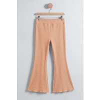 Enorsia Women's Women's High Waisted Flare Leggings in Orange | Size: 16