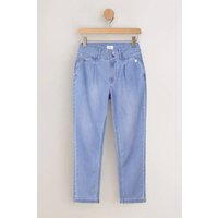 Enorsia Womens Light Blue ’s Pleated Tapered Jeans - UK 18