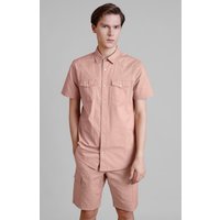 Enorsia Stretch Ripstop Short Sleeve Utility Shirt men's Short sleeved Shirt in Brown